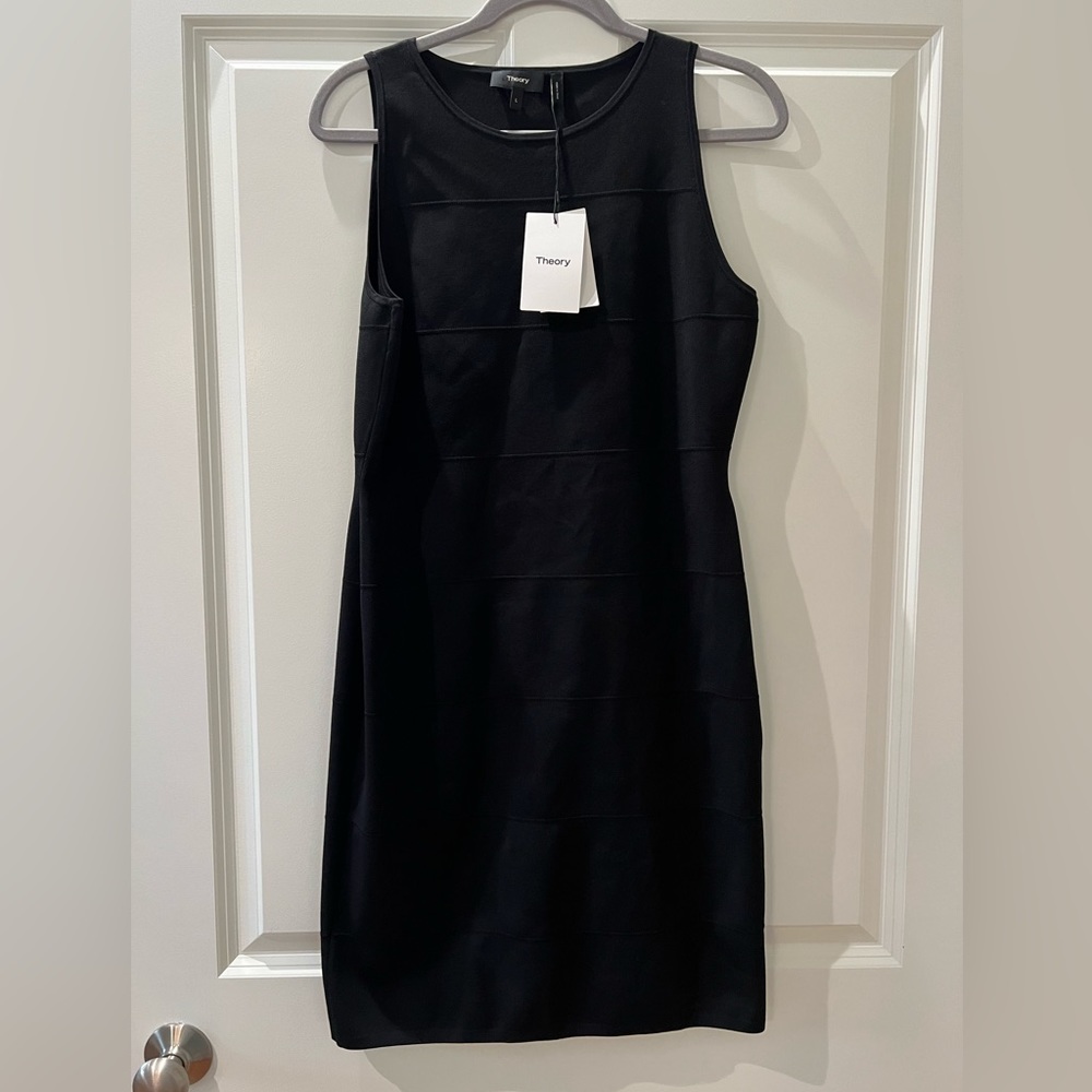 Fitted Black Theory Dress NWT Size L